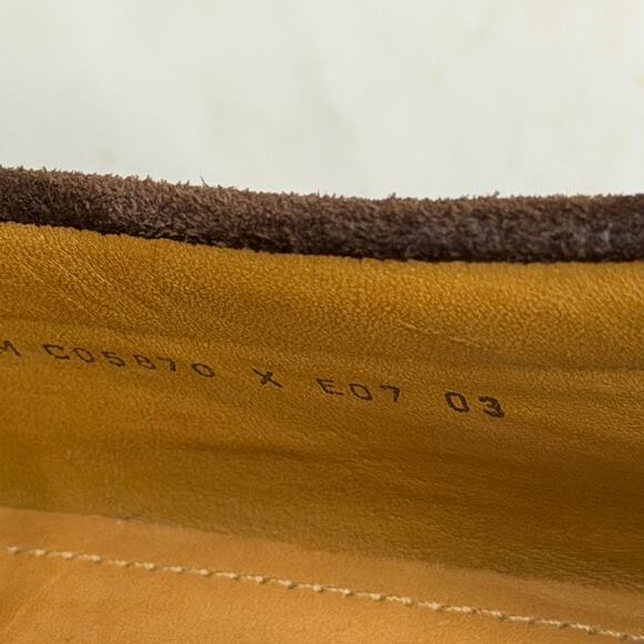 Cole Haan Suede Loafer Shoes Mens 11.5 Brown Leather Moc Toe Classic Comfort - Picture 14 of 14